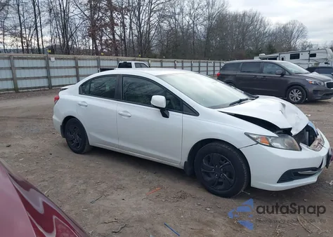 2013 Honda Civic Lx z USA, uszkodzony, nr VIN 19XFB2F5XDE007702